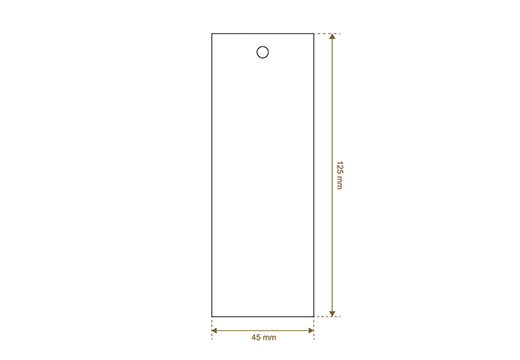 Kartónový štítok so šnúrkou Model HT-M120