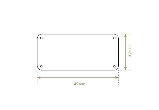 Štítek z pravé kůže Model EP-M1