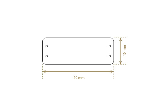 Štítek z umělé kůže Model EP-M104