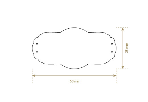 Štítek z umělé kůže Model EP-M105