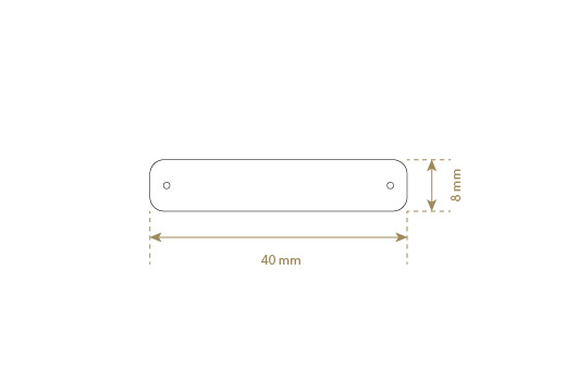 Štítek z umělé kůže Model EP-M107