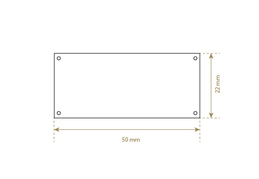 Štítek z umělé kůže Model EP-M110