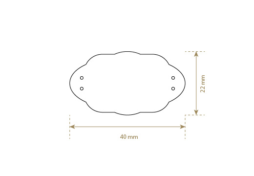 Štítek z umělé kůže Model EP-M113