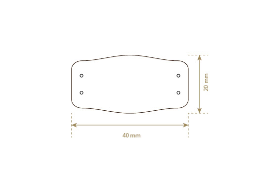 Štítek z umělé kůže Model EP-M114