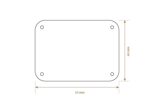 Štítek z umělé kůže Model EP-M123