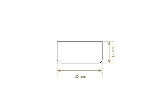 Štítek z umělé kůže Model EP-M124