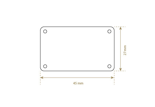 Štítek z umělé kůže Model EP-M132