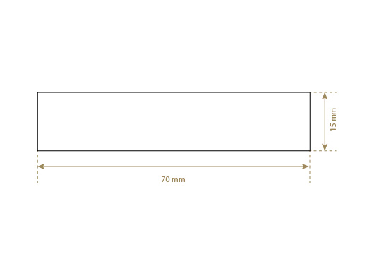 Štítek z umělé kůže Model EP-M146