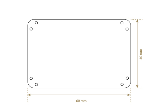 Štítek z umělé kůže Model EP-M151