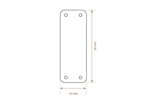 Štítek z umělé kůže Model EP-M159