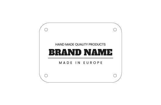 Štítek z pravé kůže Model EP-M23