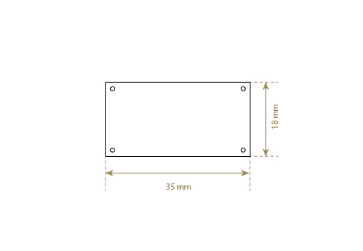 Štítek z pravé kůže Model EP-M44