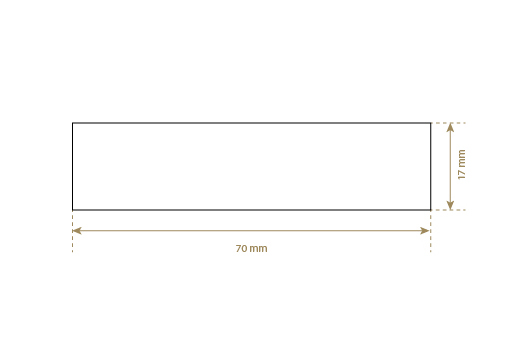 Štítek z pravé kůže Model EP-M57