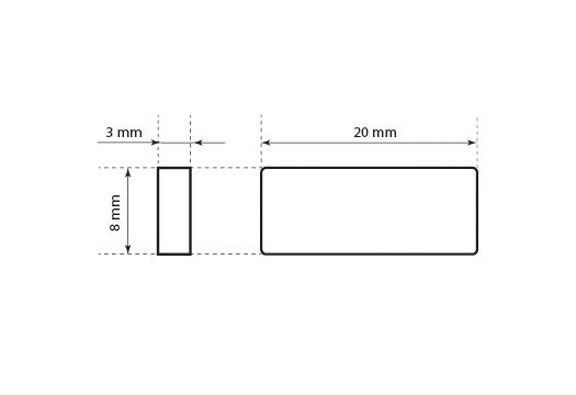Plastové plomba Model ST-M123