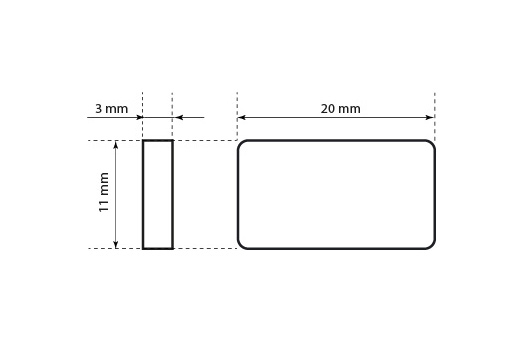 Plastové plomba Model ST-M187