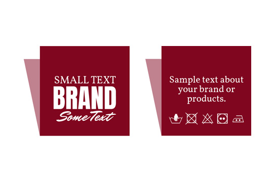 Tkaný štítek Ethic Style Model WL-M55