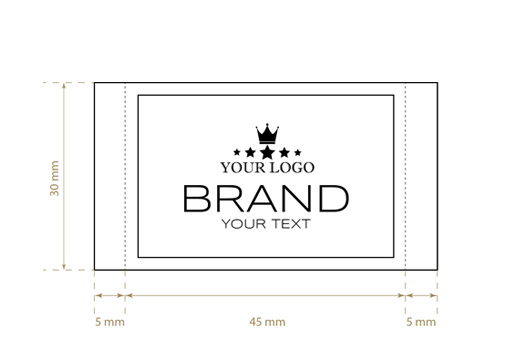 Tkaný štítek Premium Style Model WL-M99